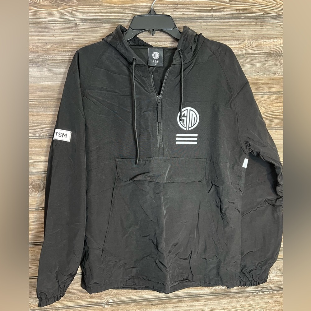 TSM Mens Pullover Medium Streetwear Hoodie
Quarter Zip Soft Shell Team SoloMid